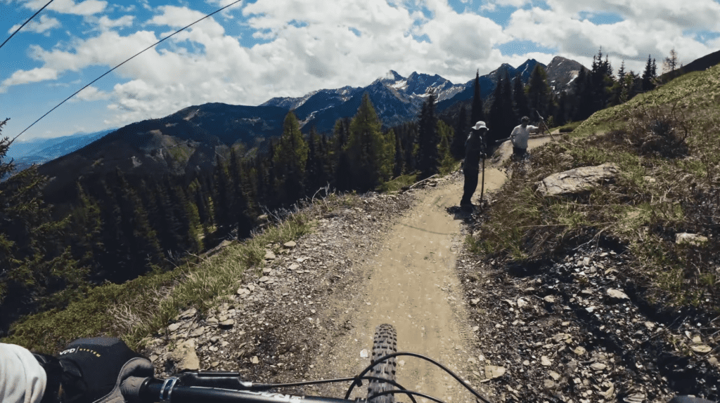 trail builders and bike park shapers on track