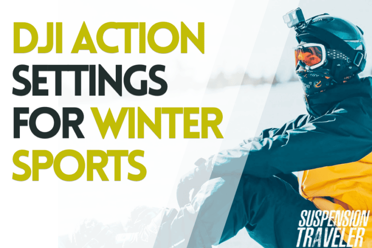 DJI Action settings for winter sports