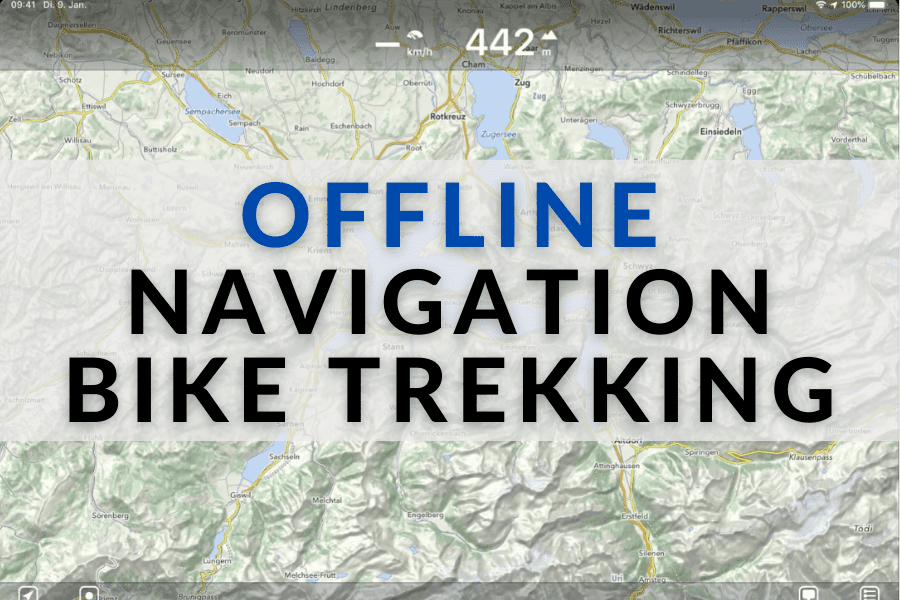 Offline navigation for bike trekking