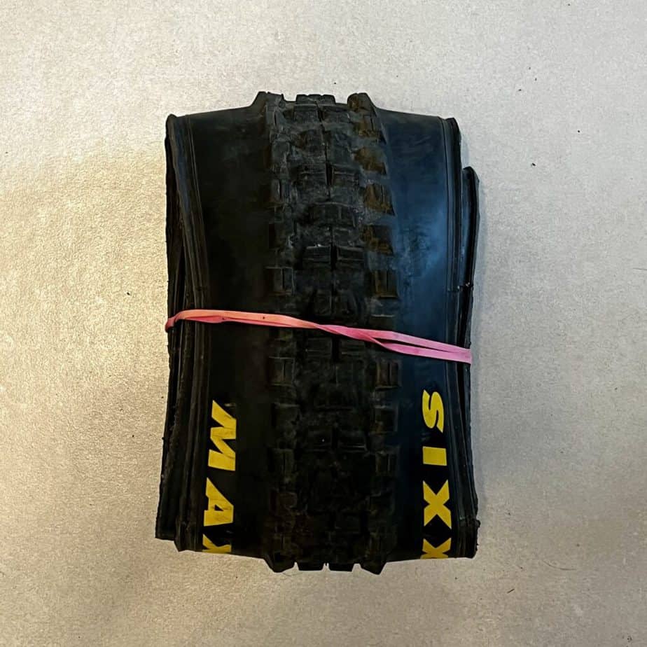 Maxxis tire folded