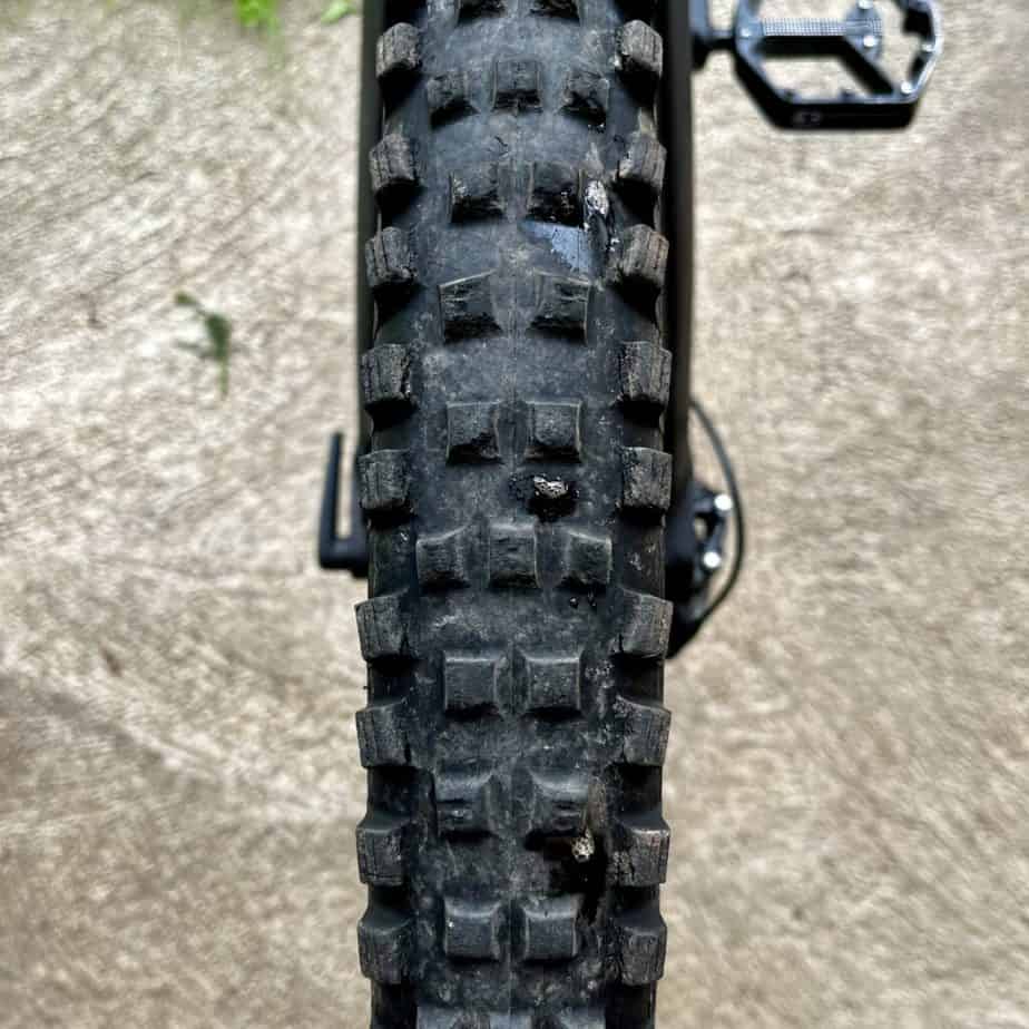 old brittle tubeless tire leaking sealant