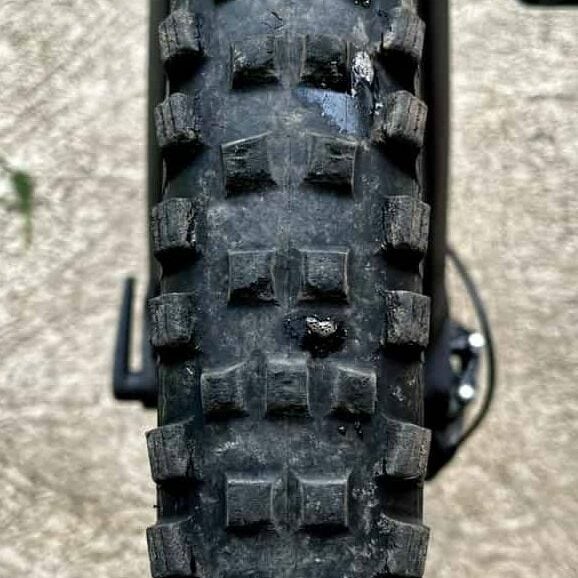 old brittle tubeless tire leaking sealant