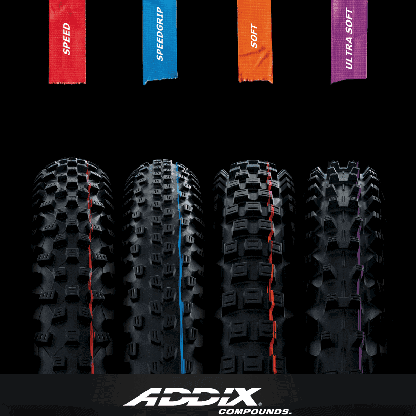 schwalbe addix compounds color coded from hard to soft